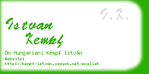 istvan kempf business card
